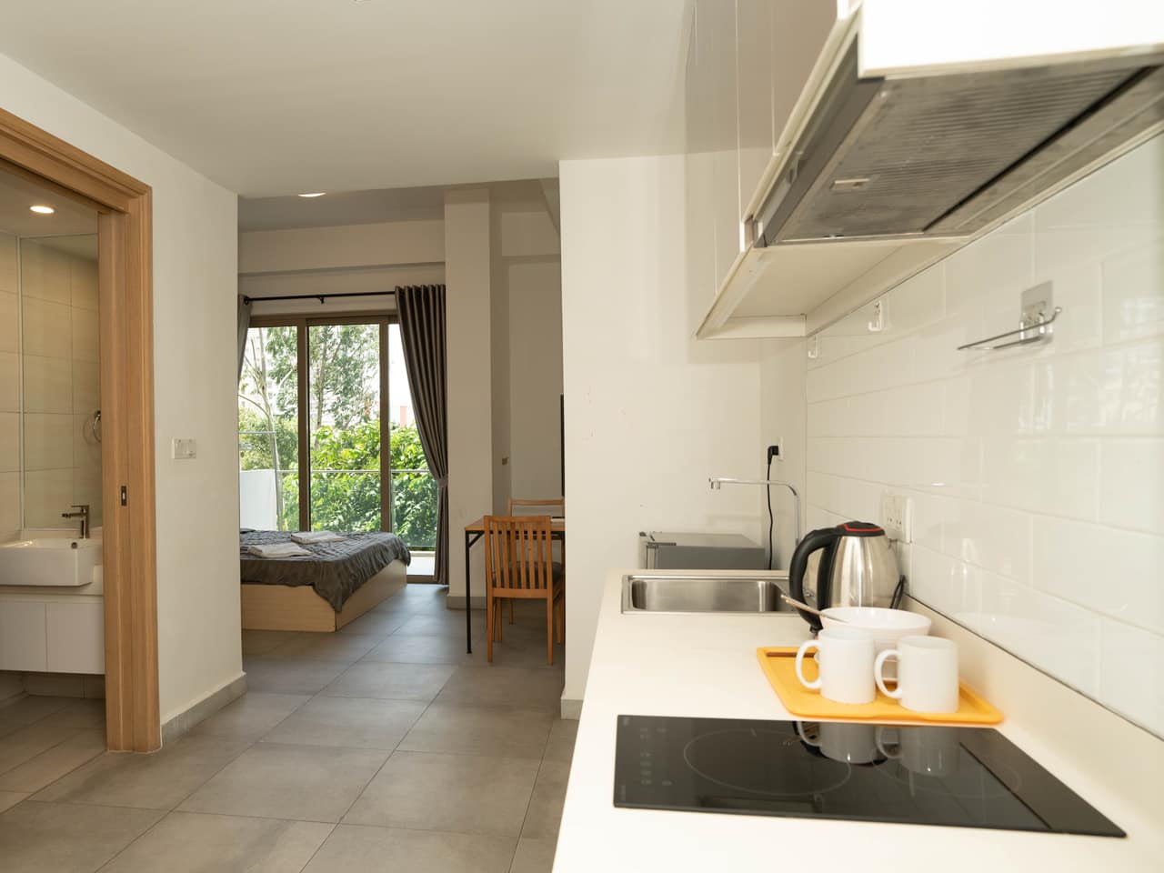 ST 2004- Studio with Bath Tub for rent — $380/mo · Por Sen Chey, Phnom Penh · Pteah
